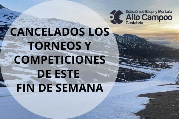 Suspendidadas las competiciones del fin de semana
