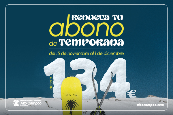 Renovación abono de temporada Alto Campoo